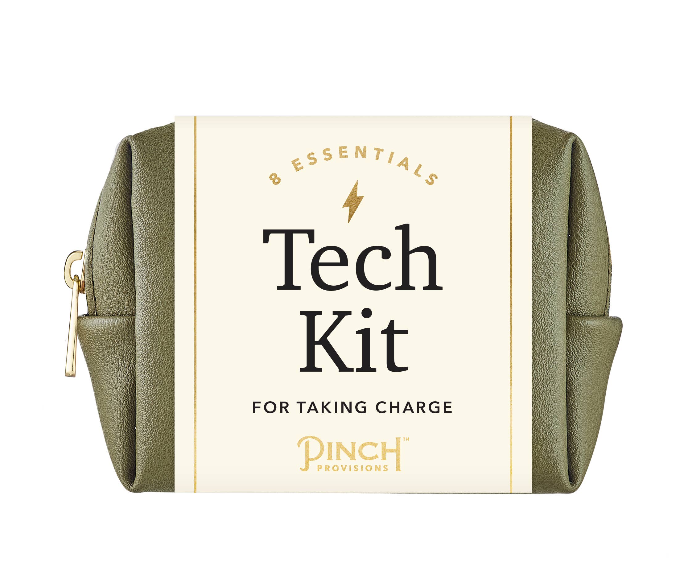 Pinch Provisions - Vegan Leather Tech Kit - Stocking Stuffers: Cognac