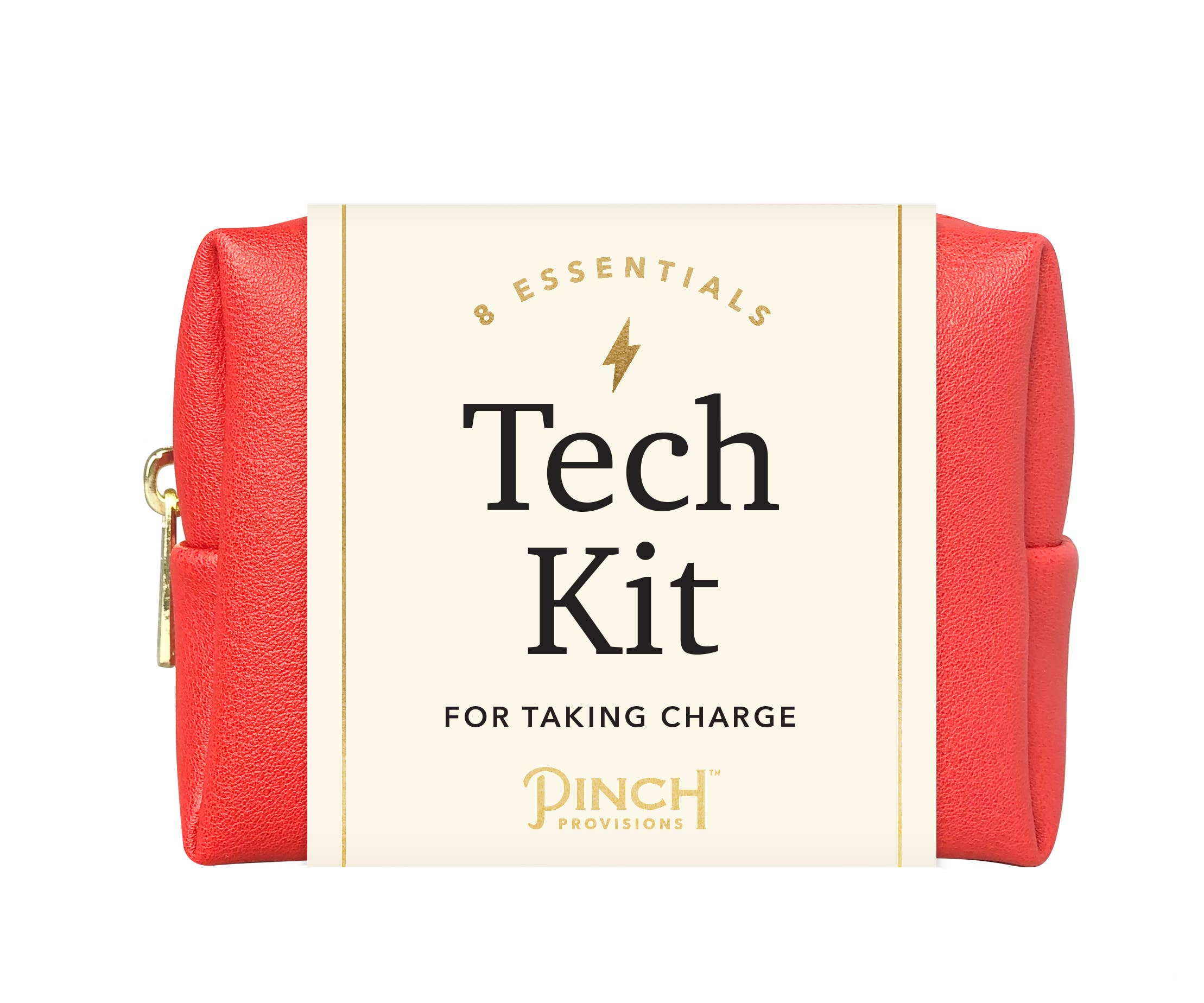 Pinch Provisions - Vegan Leather Tech Kit - Stocking Stuffers: Cognac