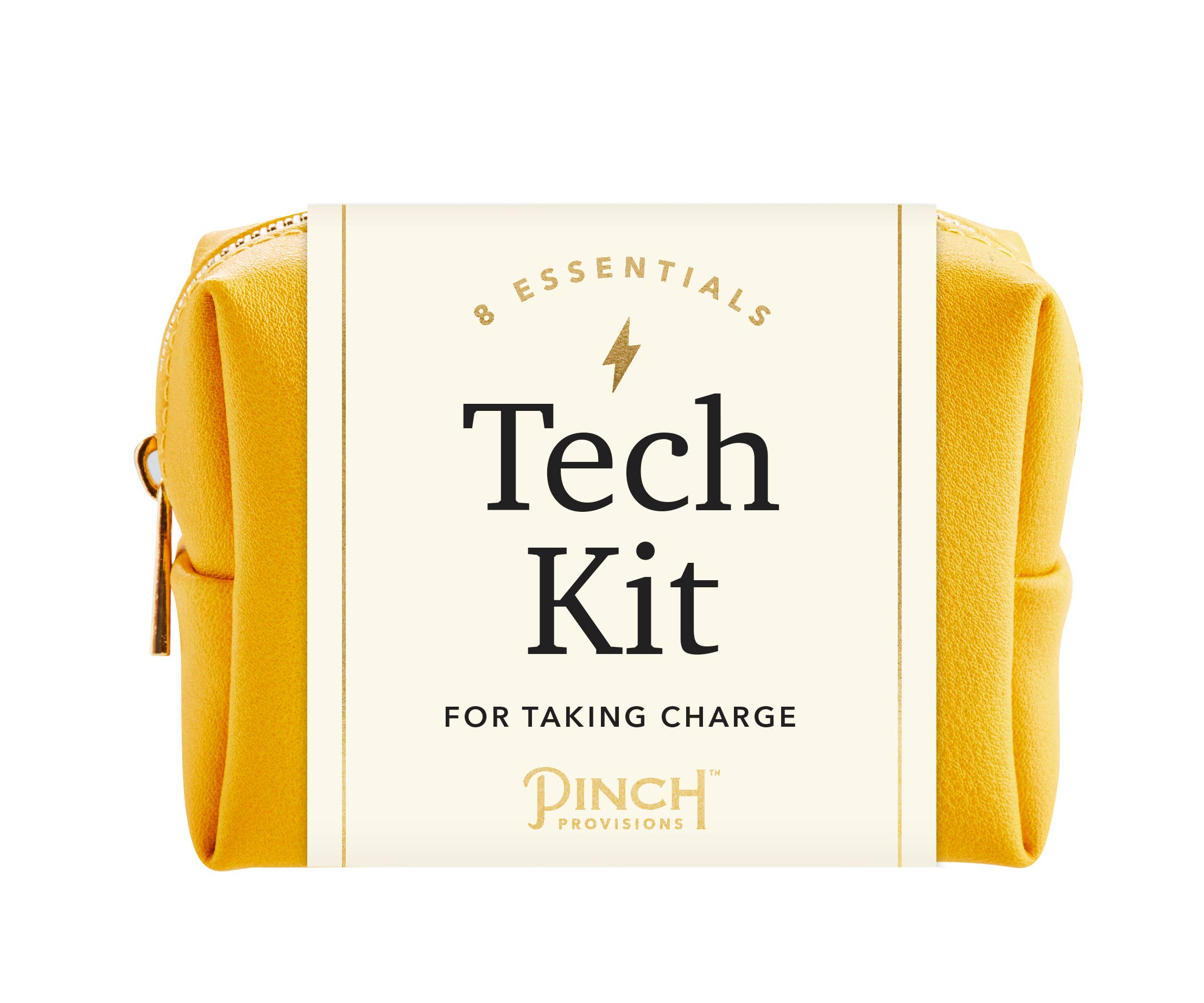 Pinch Provisions - Vegan Leather Tech Kit - Stocking Stuffers: Cognac