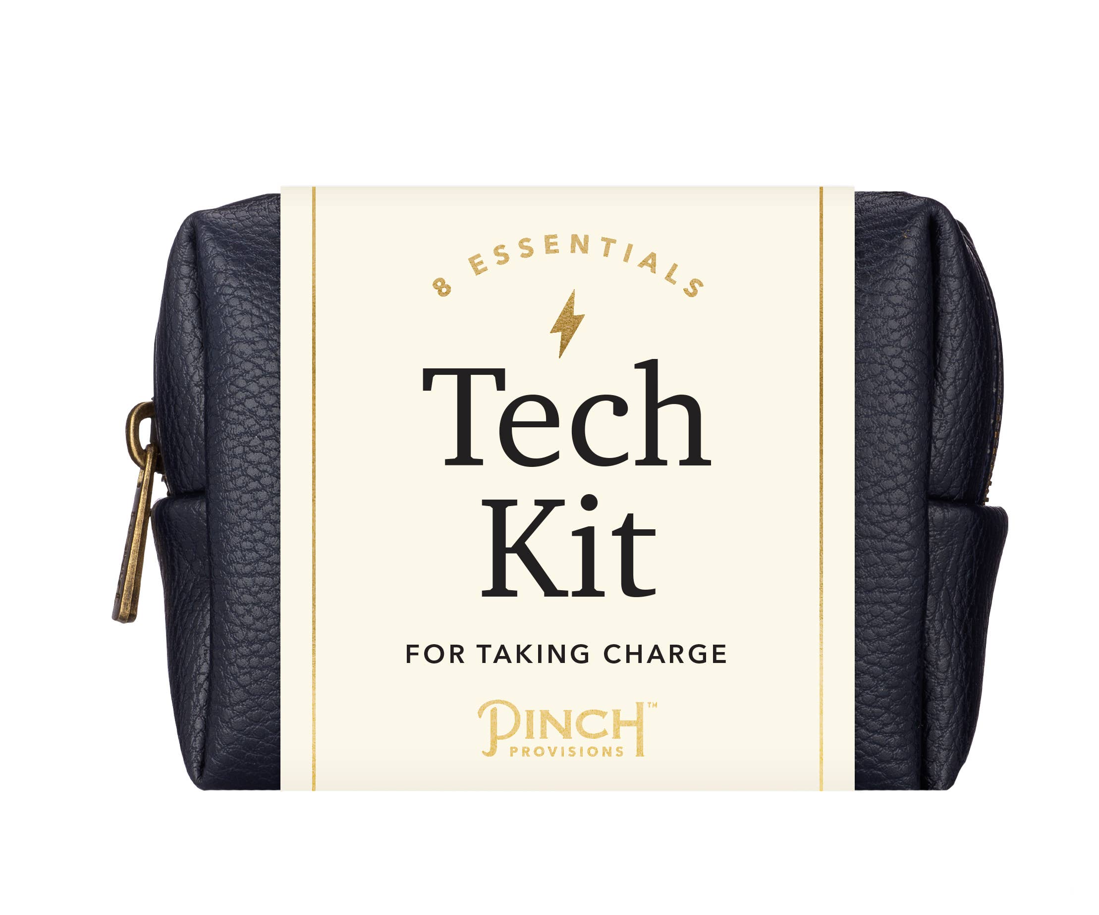 Pinch Provisions - Vegan Leather Tech Kit - Stocking Stuffers: Cognac