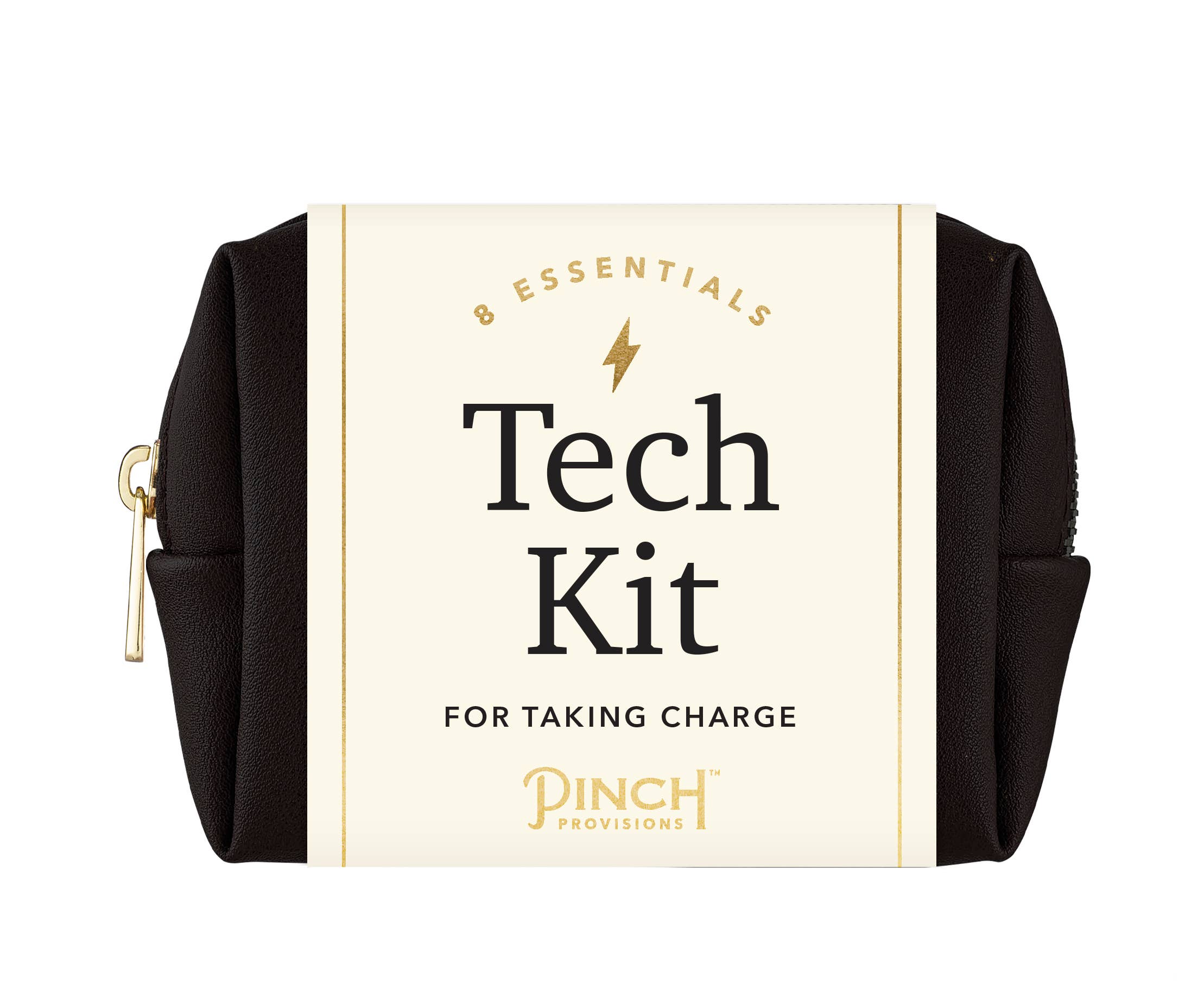 Pinch Provisions - Vegan Leather Tech Kit - Stocking Stuffers: Cognac