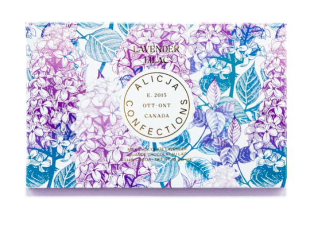 Alicja Confections Lavender Lilac Lavender 33.6% Milk Chocolate