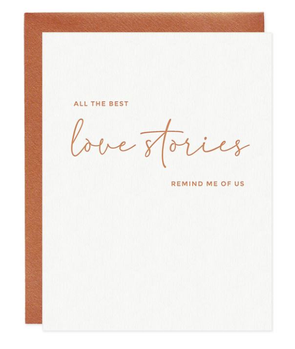 Love Stories Folded Notecard